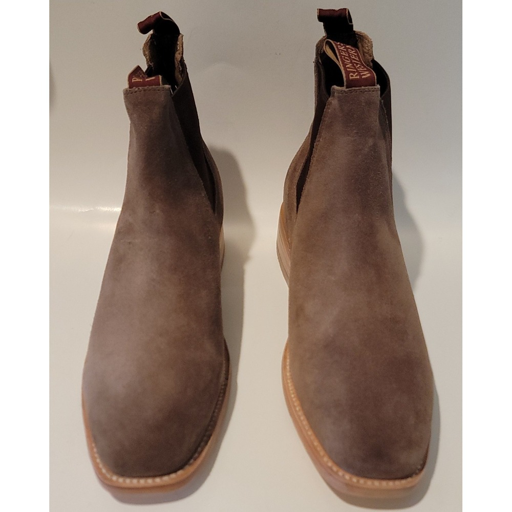 NWOB Ringers‎ Men's Sz 12D Western Chelsea Brown Suede Bootmaker Boot
